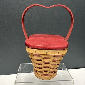 Longaberger 2007 Sweetheart Valentine's Heart's Delight Basket Lid Liner Prot